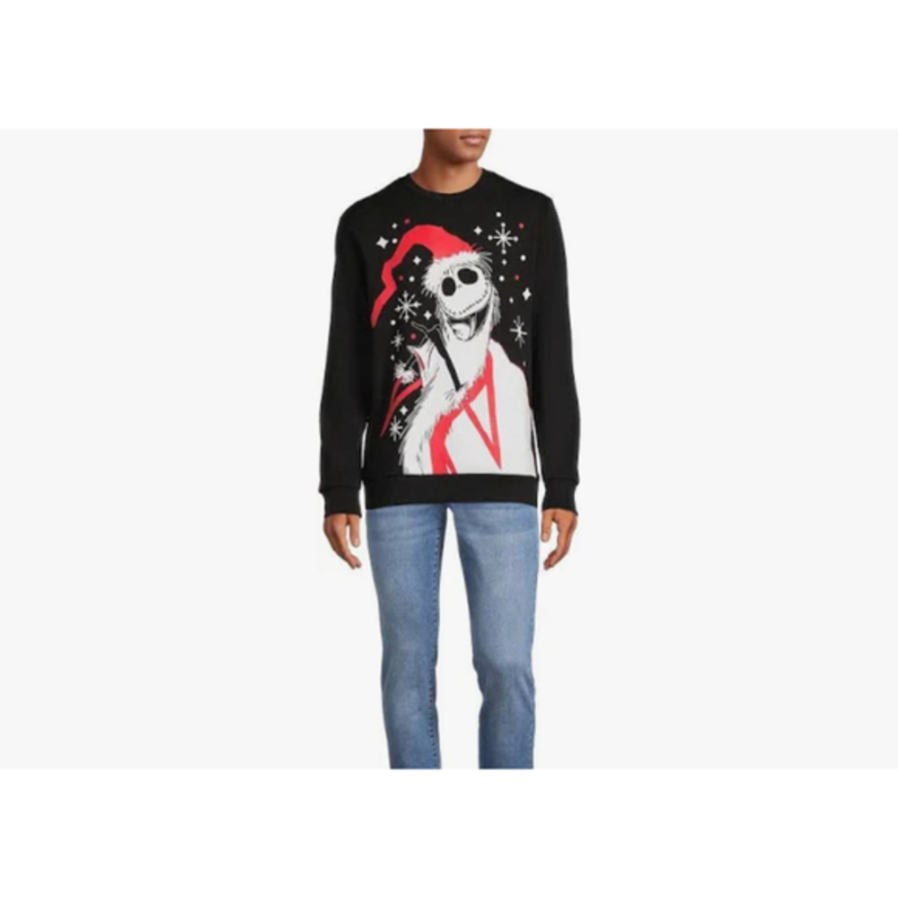 Tim Burton's The Nightmare Before Christmas Jack Skellington Santa Crewneck